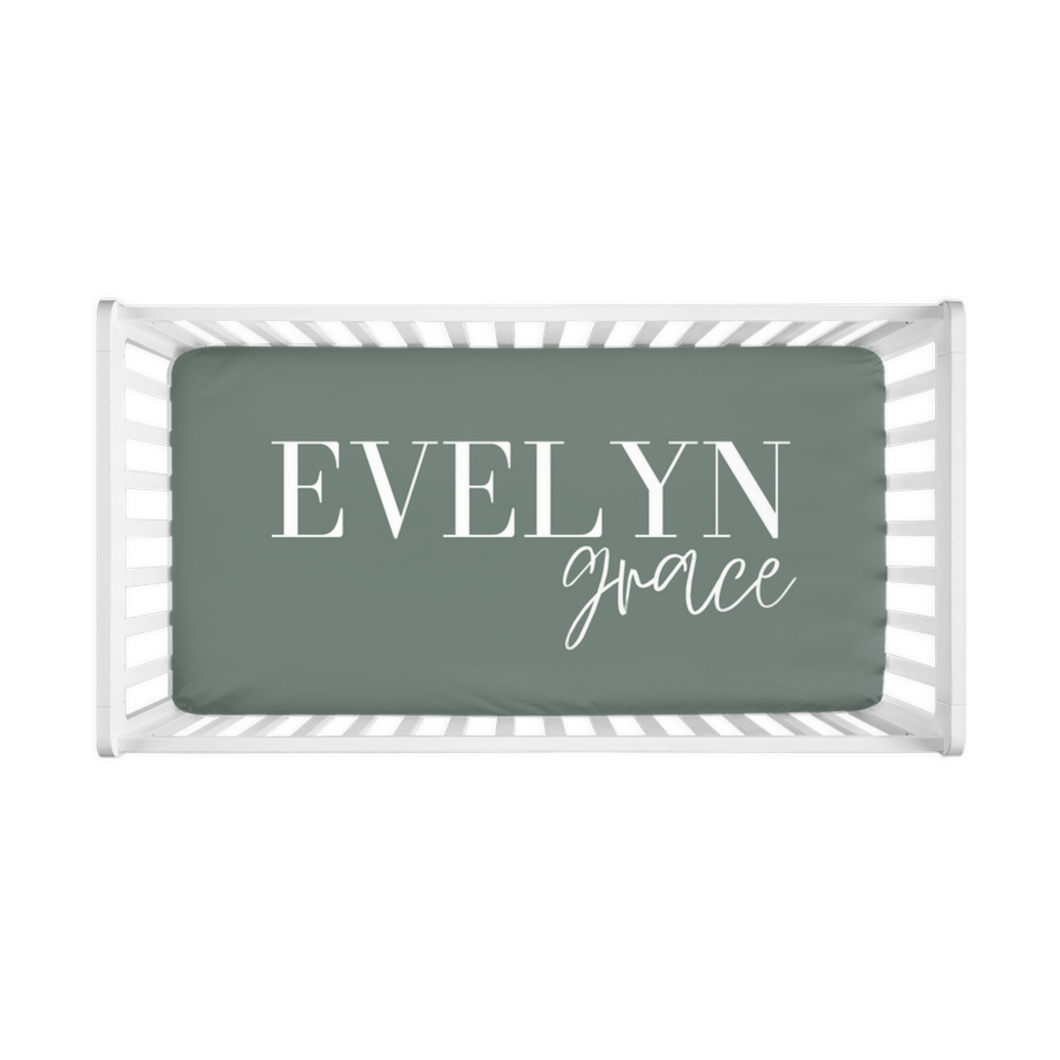 Personalized Fitted Crib Sheet