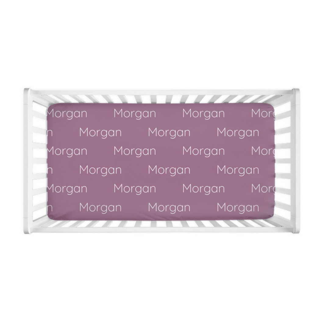 Personalized Fitted Crib Sheet