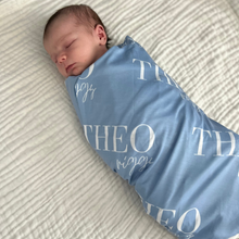 Load image into Gallery viewer, Personalized Stretch Swaddle Blanket
